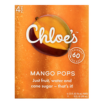 Chloe's Mango Pops, 4 Each