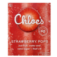 Chloe's Strawberry Pops, 4 Each