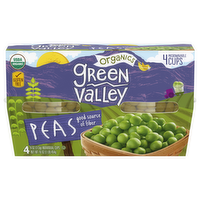 Green Valley Organic Sweet Peas Cups, 4 Each