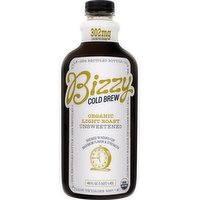 Bizzy Cold Brew Organic Light Roast Unsweetened Coffee, 48 Ounce