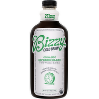 Bizzy Cold Brew Organic Espresso Blend Unsweetened Coffee, 48 Ounce