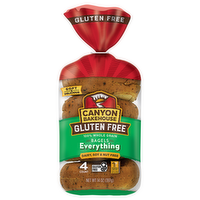 Canyon Bakehouse Gluten Free Everything Bagels, 14 Ounce