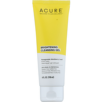 Acure Brightening Pomegranate, Blackberry & Acai Cleansing Gel, 4 Ounce