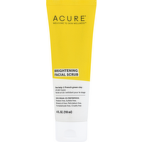 Acure Brightening Facial Scrub, 4 Ounce