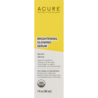 Acure Brightening Glowing Serum, 1 Ounce