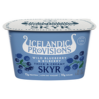 Icelandic Provisions Wild Blueberry & Bilberry Skyr Yogurt, 5.3 Ounce