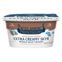 Icelandic Provisions Cold Brew Coffee Extra Creamy Skyr Yogurt, 4.4 Ounce