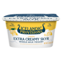 Icelandic Provisions Lemon Extra Creamy Skyr Yogurt, 4.4 Ounce