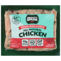 Mighty Spark Tomato, Basil and Garlic Ground Chicken, 16 Ounce