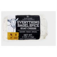 LaClare Everything Bagel Spice Goat Cheese Log, 4 Ounce