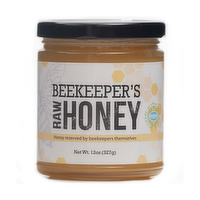 Bare Honey Beekeeper's Raw Honey Jar, 12 Ounce