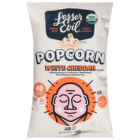 LesserEvil Organic White Cheddar Flavor Popcorn, 4.6 Ounce