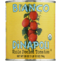 Bianco Dinapoli Organic Whole Peeled Tomatoes, 28 Ounce