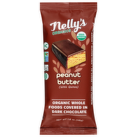 Nelly's Organics Peanut Butter Bar (With Quinoa) Covered in Dark Chocolate, 1.6 Ounce