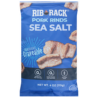 Rib Rack Sea Salt Pork Rinds, 4 Ounce