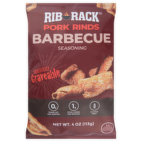 Rib Rack Barbeque Pork Rinds, 4 Ounce