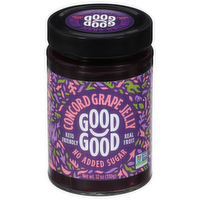 Good Good No Added Sugar Concord Grape Jelly, 12 Ounce