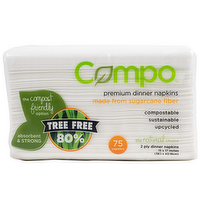 Compo Premium Dinner Napkins, 75 Each