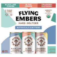 Flying Embers Fruit & Flora Collection Hard Seltzer Variety Pack, 6 Each