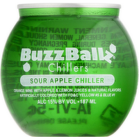 BuzzBallz Chillers Sour Apple Wine Chiller, 187 Millilitre