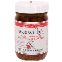 Wee Willy's Zesty Pepper Relish, 12 Ounce