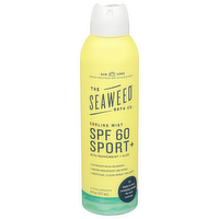 Seaweed Bath Co. Cooling Mist SPF 60 Sport & Spray Sunscreen, 6 Ounce