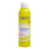 Seaweed Bath Co. Clear Moisture SPF 30 Mineral Sunscreen Spray, 6 Ounce
