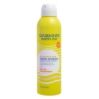 Seaweed Bath Co. Sheer Sensitive SPF 50 Mineral Sunscreen Spray, 6 Ounce