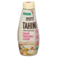 Mighty Sesame Co. Organic Smooth Sesame Seeds Tahini Squeezable, 10.9 Ounce