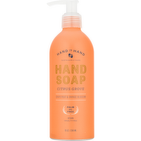 Hand in Hand Citrus Grove, Grapefruit & Orange Blossom Hand Soap, 10 Ounce