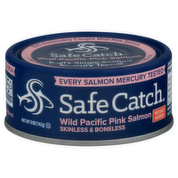 Safe Catch Alaskan Wild Pink Salmon No Salt Added, 5 Ounce