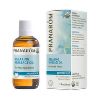 Pranarom Aromacalm Organic Relaxing Massage Oil, 60 Each