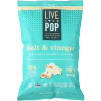 Live Love Pop Salt & Vinegar Popcorn, 4.4 Ounce