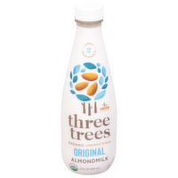 Three Trees Organic Original Unsweetened Almond Milk, 28 Ounce