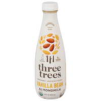 Three Trees Organic Unsweetened Vanilla Almond Milk, 28 Ounce