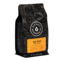 Big Watt Beverage Co. Whole Bean Dad Rock Dark Roast Coffee, 12 Ounce