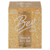 Bev Glitz Sparkling White Wine, 4 Each