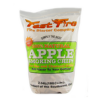 Fast Fire Apple Wood Smoking Chips, 2.5 Pound