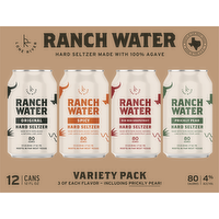 Lone River Ranch Water Hard Seltzer Variety Pack, 12 Each