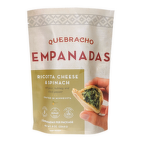 Quebracho Argentinian Spinach & Ricotta Cheese Empanadas, 8 Ounce