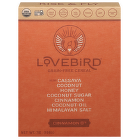 Lovebird Grain-Free Cinnamon O's Organic Cereal, 7 Ounce