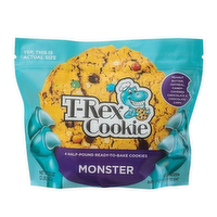 T-Rex Cookie Monster Ready To Bake Cookie Dough, 32 Ounce