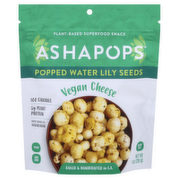 AshaPops Vegan Cheese Popped Water Lily Seeds, 1 Ounce