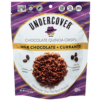 Undercover Milk Chocolate & Currants Chocolate Quinoa Crisps, 2 Ounce