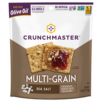 Crunchmaster Multi-Grain Sea Salt Rice Crackers, 4 Ounce