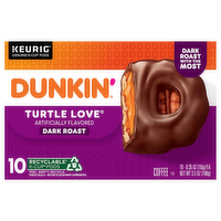 Dunkin' Donuts K-Cups Dark Roast Turtle Love Coffee, 10 Each