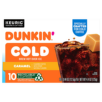 Dunkin' Donuts Cold K-Cups Caramel Coffee, 10 Each