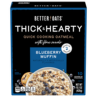 Better Oats Muffins Blueberry Muffin Instant Oatmeal, 10 Each
