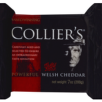 Collier's Powerful Welsh Cheddar Cheese, 7 Ounce