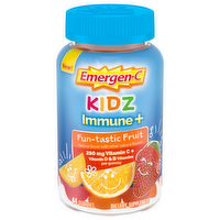 Emergen-C Kidz Immune Support+ Fun-tastic Fruit Gummies, 44 Each